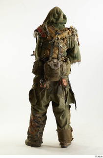  Photos John Hopkins Army Postapocalyptic Suit Poses aiming the gun standing whole body 0012.jpg